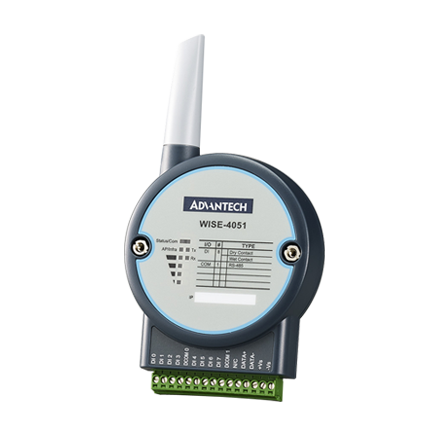8DI 2.4G WiFi IoT Wireless I/O with 1RS-485 WISE-4051