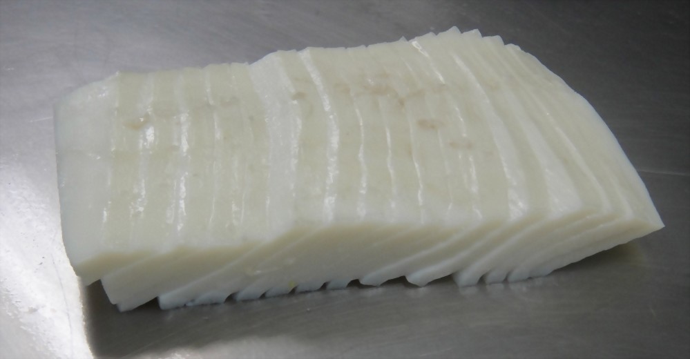 海鮮、水產品斜切實作圖