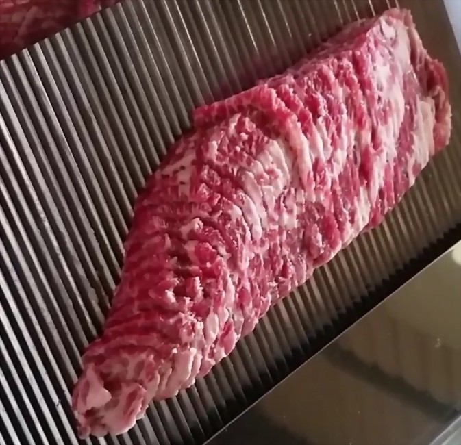 肉品、肉品加工斜切實作圖