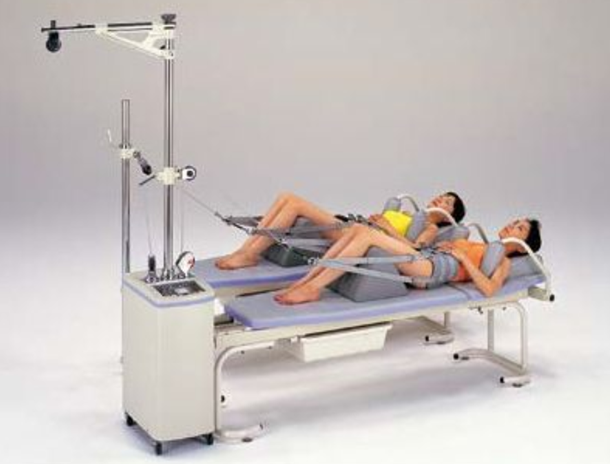 雙人牽引機腰椎床+配件