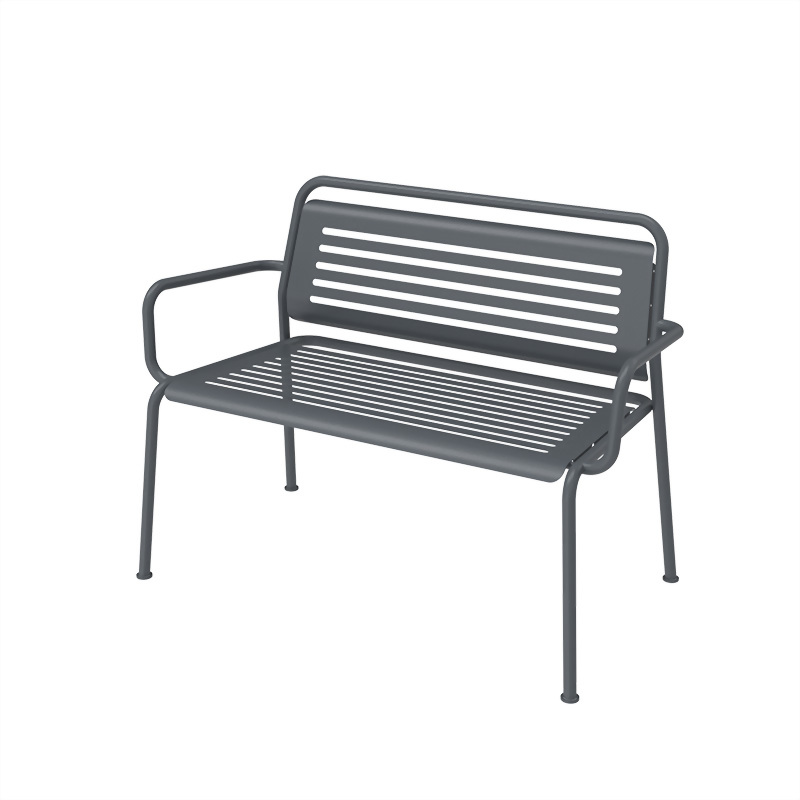 彎管月 靠背長椅