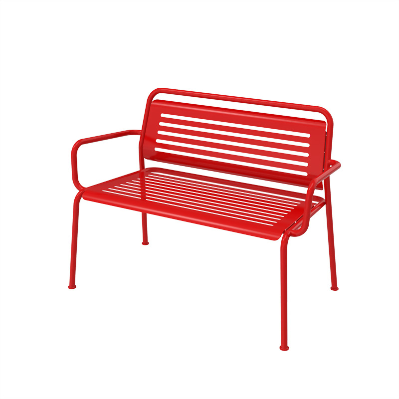 彎管月 靠背長椅