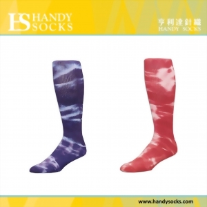 染色コンプレッションスポーツソックス