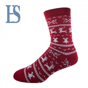 休閒聖誕毛巾襪