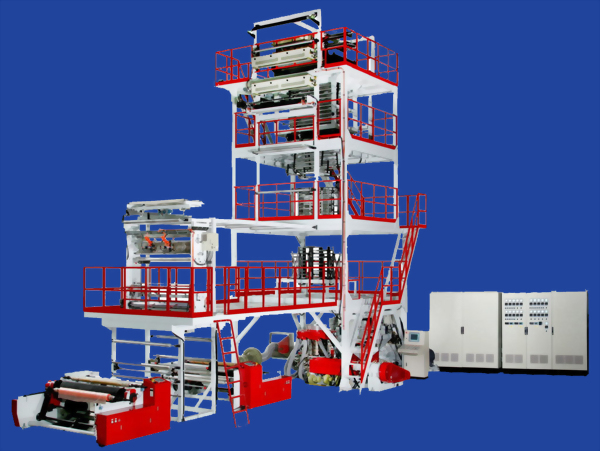 LD-55CDX 55MM LDPE Co-Extruder With Rotary Squeegee