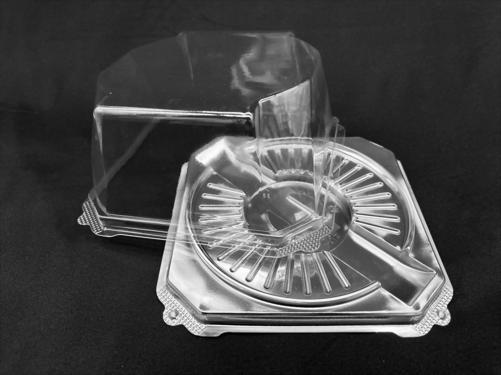 4-inch cake top and bottom lids - 1