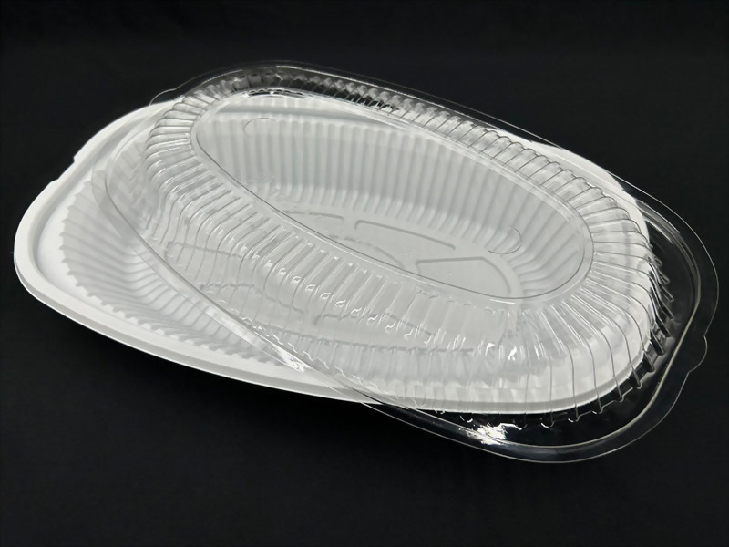Fish plate with top and bottom lids-4