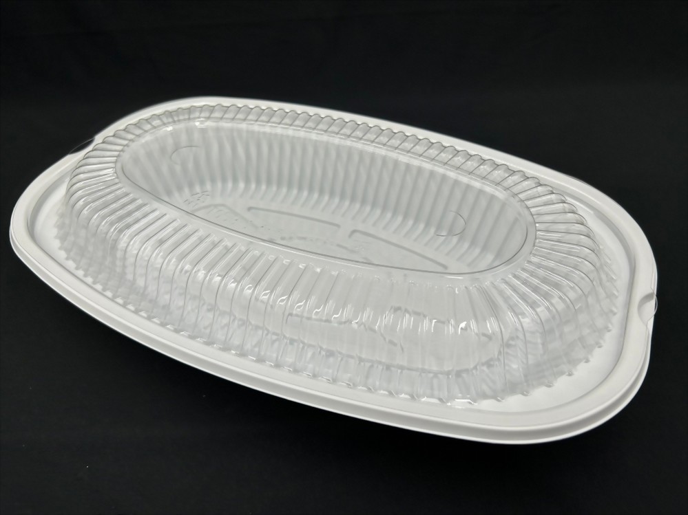 Fish plate with top and bottom lids-5