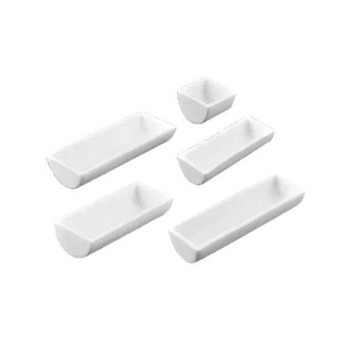 Alumina crucible boat shape