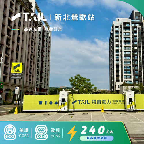 合作充電站 - TAIL 新北鶯歌超充站