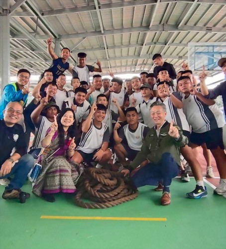 回饋社會，從內埔農工校園風雨球場開始