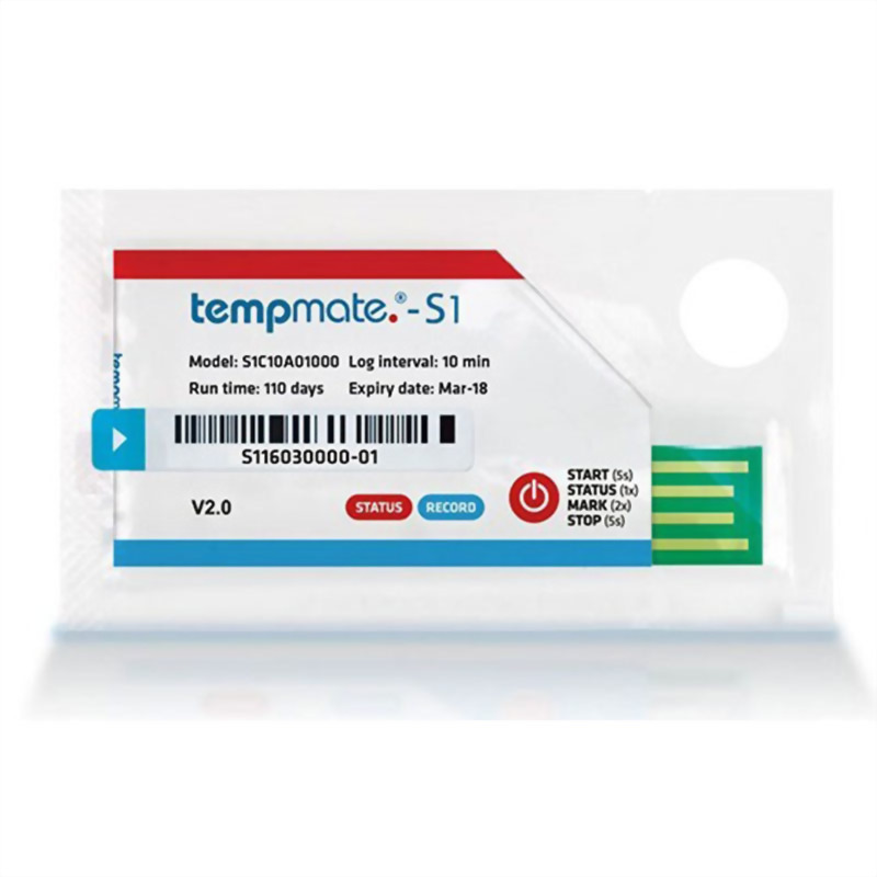 tempmate 拋棄式溫度記錄器 S1V2