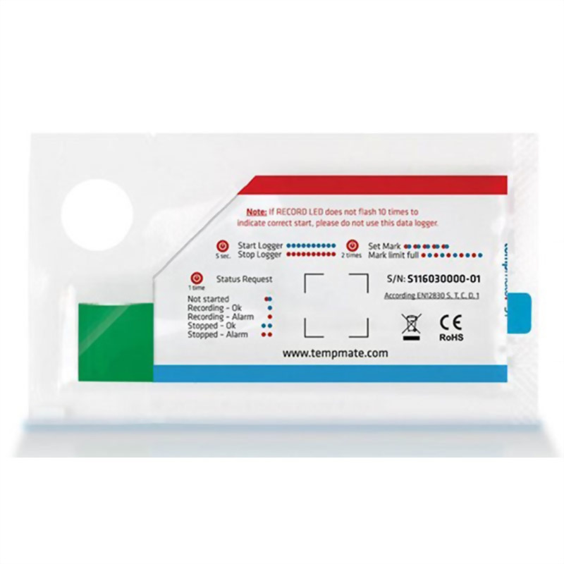 tempmate 拋棄式溫度記錄器 S1V2