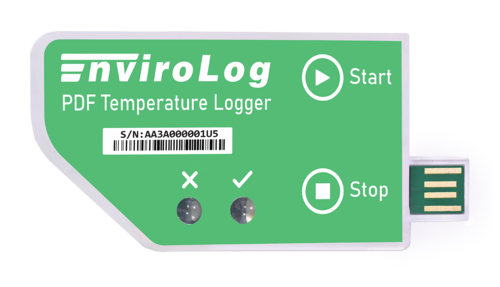EnviroLog EV-16 拋棄式溫度記錄器