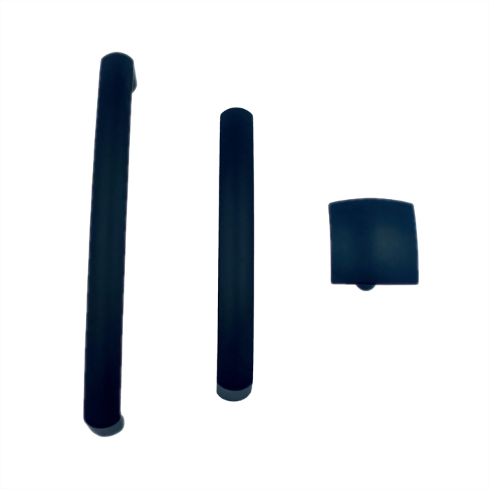 1-1/4'' Square Knob, Matte Black