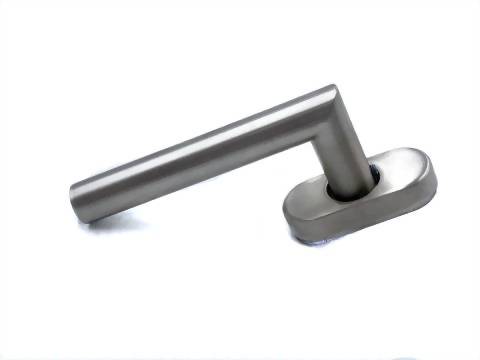 Door Stain Nickel Handle
