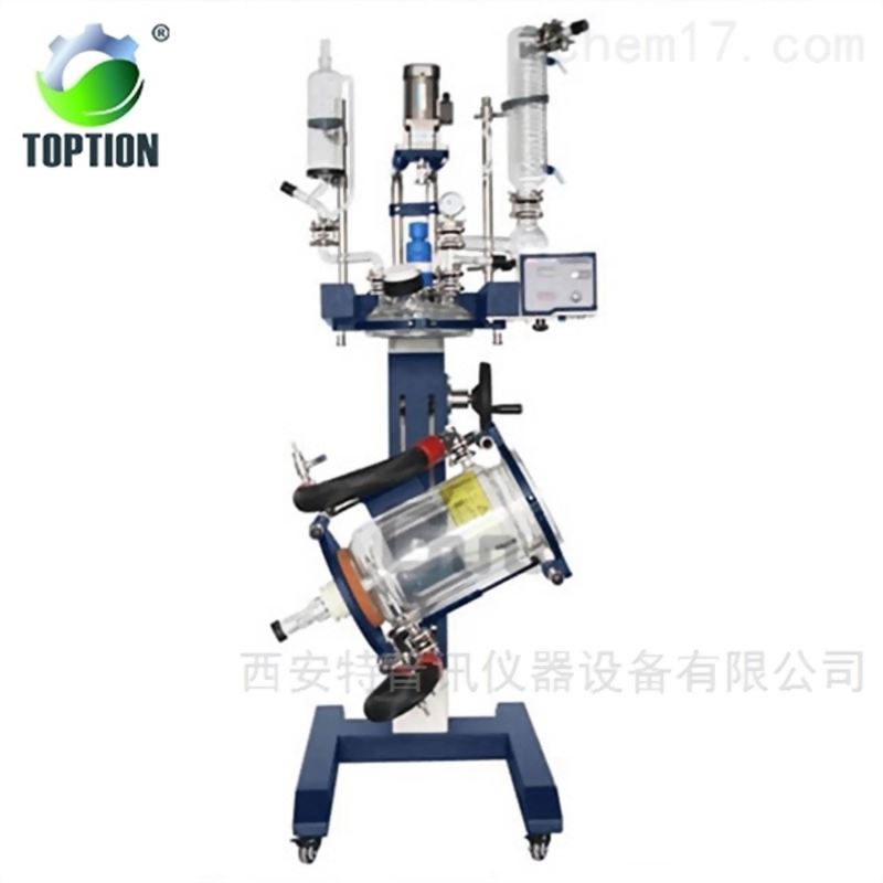 1-50L可升降旋轉夾套玻璃反應釜