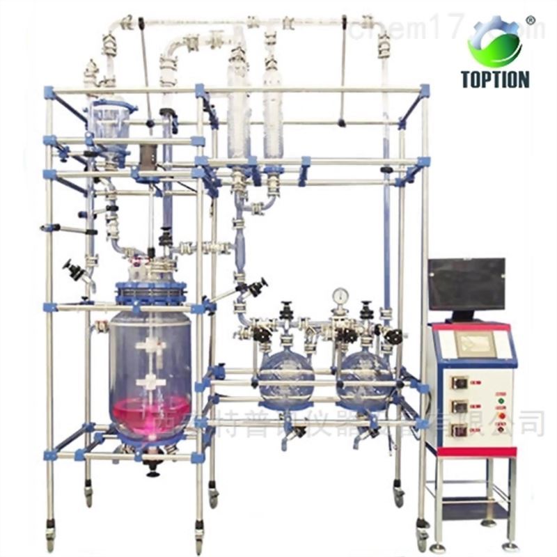 PLC控制系統雙層玻璃反應釜