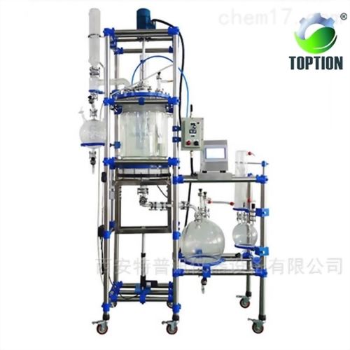 50L玻璃超音波結晶過濾反應釜