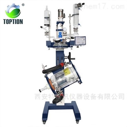 1-50L可升降旋轉夾套玻璃反應釜