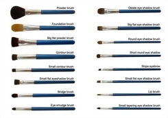 Pearlescent Blue Brushes