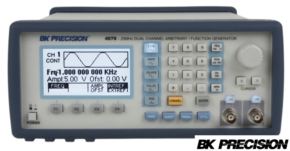 4078C 30MHz 雙通道函數波/任意波形產生器(Dual Channel Function/Arbitrary Waveform Generator)