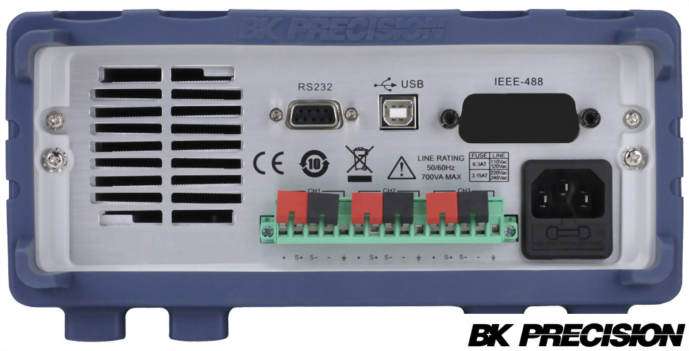 三組獨立輸出可程式直流電源供應器(30V/3A*2CH，5V/3A*1CH)