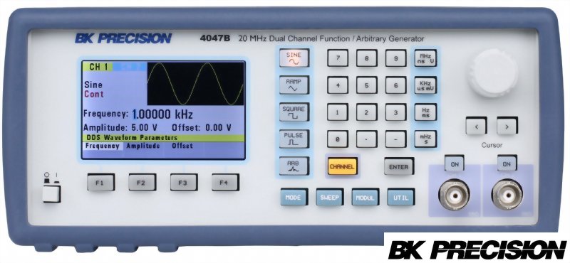 4047B 20MHz 雙通道函數波/任意波形產生器(Dual Channel Function/Arbitrary Waveform Generator)