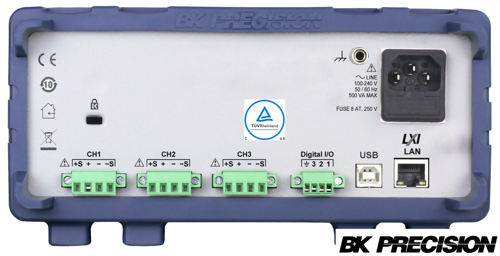 三通道輸出可程式寬範圍直流電源供應器(Triple Output Multi-Range DC Power Supplies) 0~32V/0~8A/0~100W*3通道