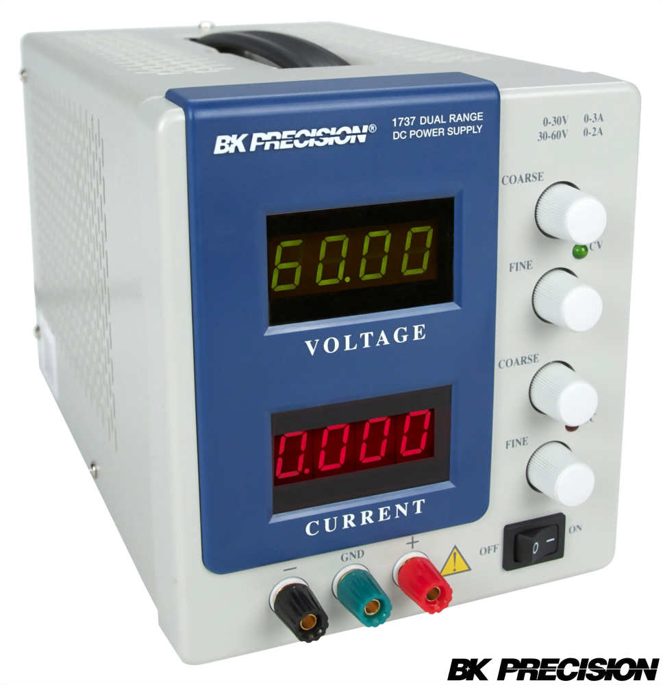 雙範圍輸出旋鈕式直流電源供應器