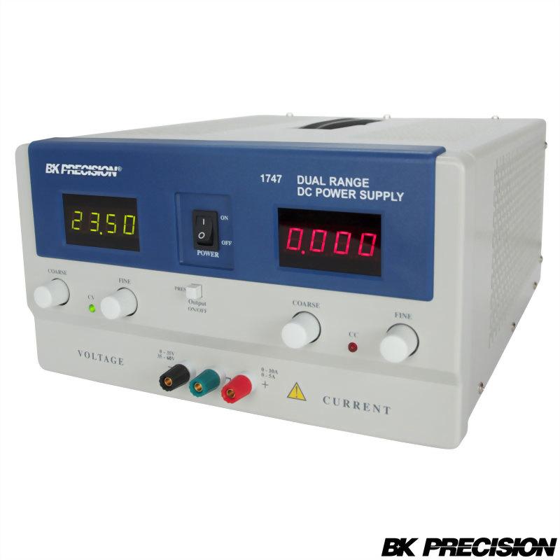 雙範圍輸出旋鈕式直流電源供應器