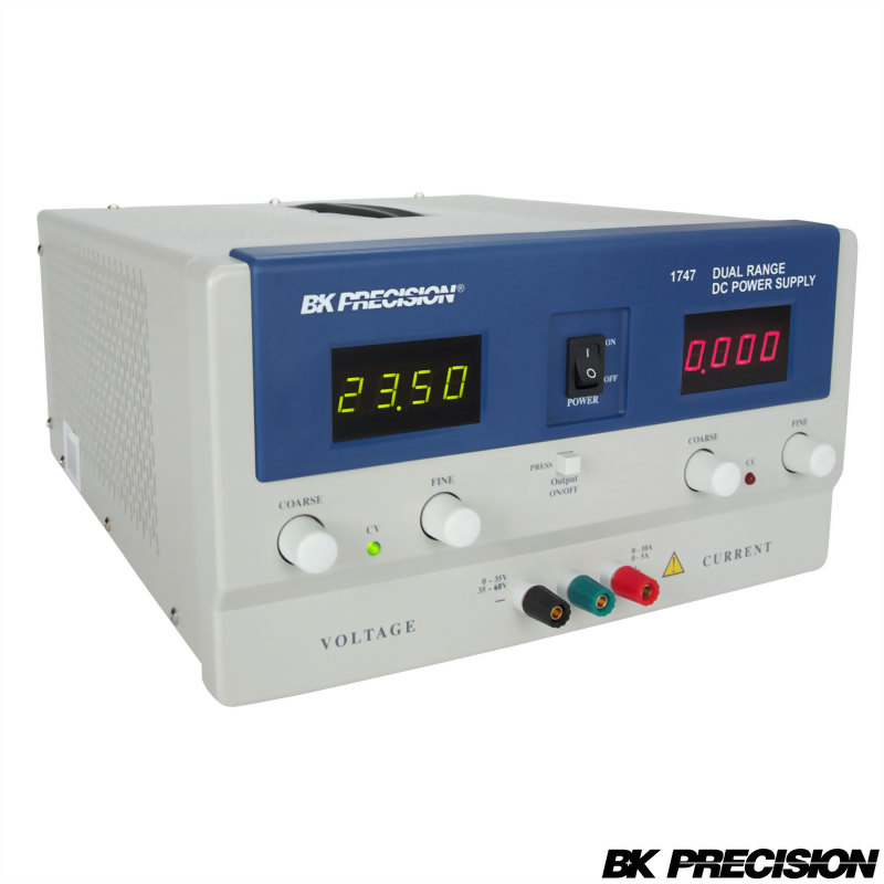 雙範圍輸出旋鈕式直流電源供應器