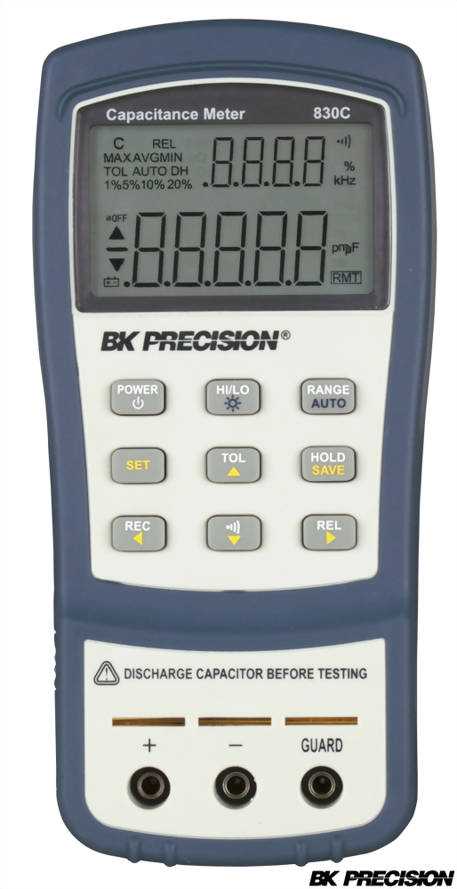 830C 雙顯示掌上型電容錶Dual Display Capacitance Meter to 200 mF