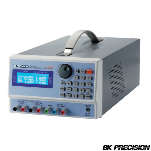 高解析度三組獨立輸出可程式直流電源供應器32V/3A*2通道 + 15V/5A*1通道(解析度1mV/0.1mA)