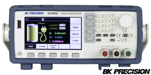 BCS6402 +/-30V / 5A / 150W 單通道電池充電與電池模擬直流電源供應器(Battery Charger/Simulator and DC Power Supply)