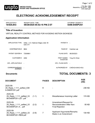 Reply to First Office Action