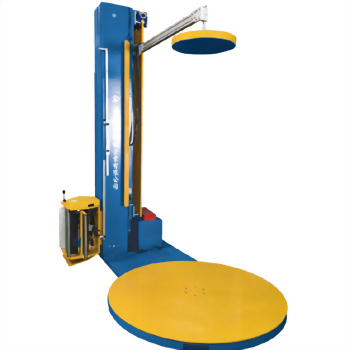 Stretch Wrapping Machine with Top Pressure Plate