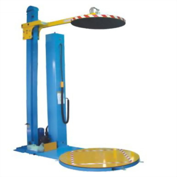 Stretch Wrapping Machine with Top Pressure Plate