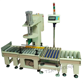 塑膠圓桶磅重壓蓋機