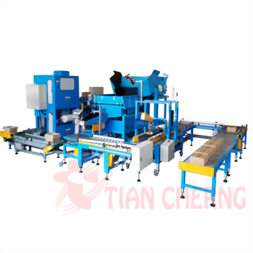 全自動開箱套袋供料計量包裝生產系統 (案例1)