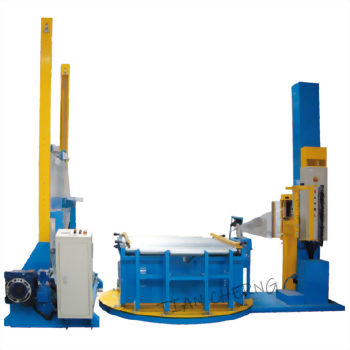 Fully Auto Pallet Stretch Wrapping Machine + Film Cover