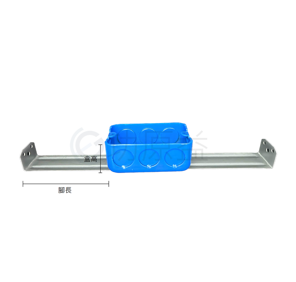 烤漆附腳單聯盒|接線盒|拉線箱|功原益-專業接線盒製造商