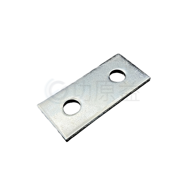 型鋼平面一字2孔連結片|C型鋼零配件|功原益-專業C型鋼製造商