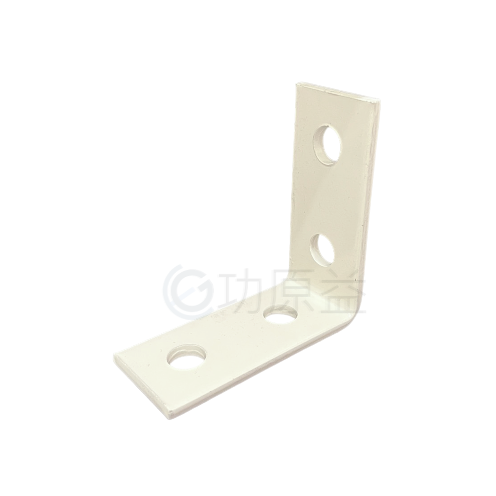 型鋼L型2對2孔連結片(烤漆)|C型鋼零配件|功原益-專業C型鋼製造商