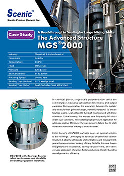 A Breakthrough in Sealingfor Large Mixing Tanks