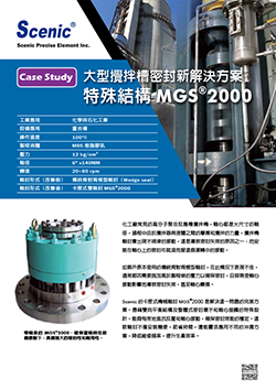 大型搅拌机密封解决方案MGS2000