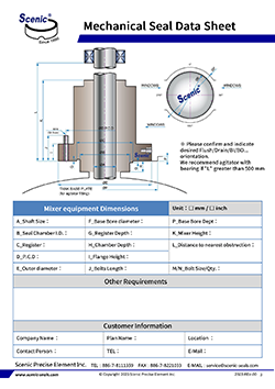 Mixer-Equipment Dimensions