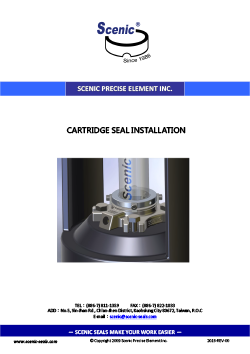 Cartridge Seal Installation