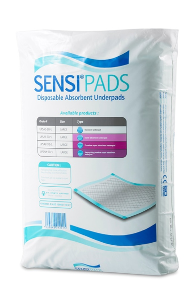 [Bundle of 12] Sensi Underpads Disposable Absorbent 60cmx90cm