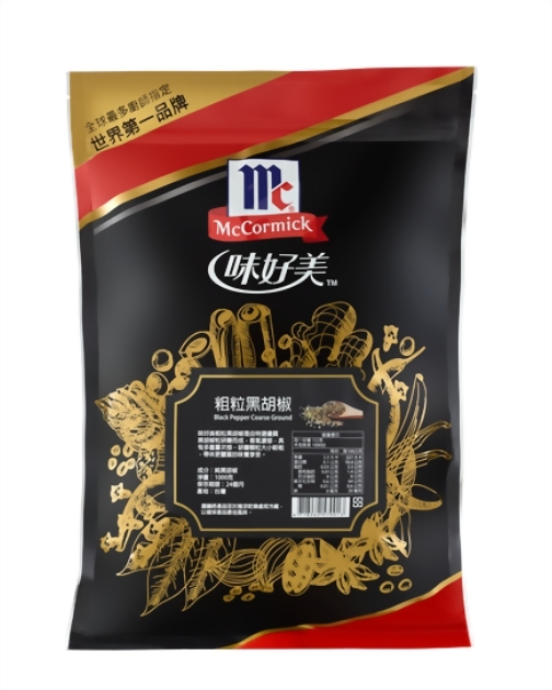 味好美 純黑胡椒粉600g/1kg  粗粒黑胡椒600g/1kg